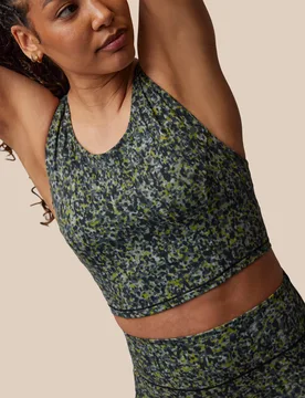 Women’s x Paul Smith Longline Bra - Charcoal Multi CHARCOAL MULTI XS female - Castore - FashionsVida