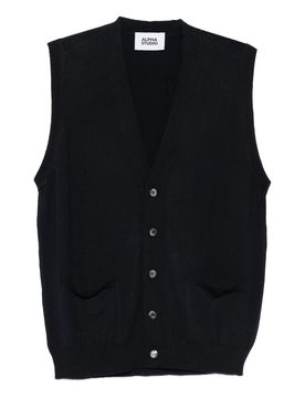 Gilet in maglia con scollo a V
