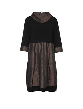 Minivestido marrón 44
