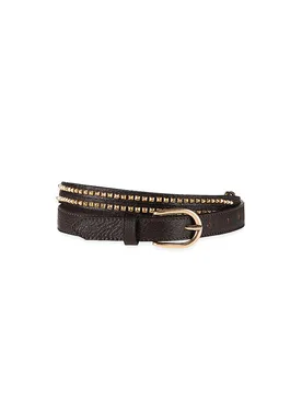 Cintura in pelle marrone 40 - Luisa Cerano - FashionsVida