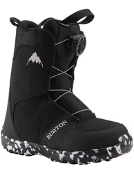 Snowboardboots Grom Boa Black aus Wolle Kindergröße 28 schwarz