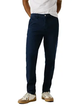 Pantaloni Chino Stanley Dulwich Blue 33 - Pepe jeans - FashionsVida