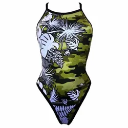 Revolution Wild Camo Swimsuit Kaki 5XL Women