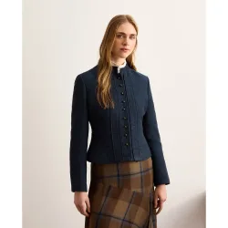 Chaqueta de mujer corta lisa