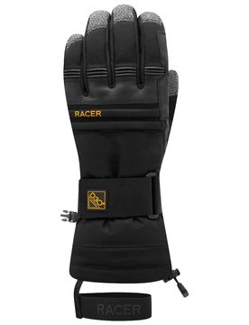 Warme Skihandschuhe Inside 5 Black Black für Herren aus Softshell Größe L schwarz