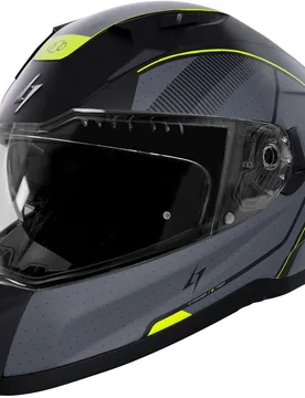 Casco Moto Integrale BLASTER TRON Neon Giallo Metal taglia XL - Stormer - FashionsVida
