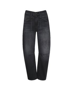 Jeans Balloon Fit 7/8 SELENA negro M/L30