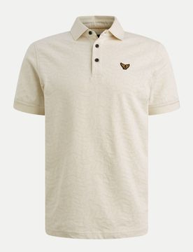 Poloshirt mit Jacquardmuster Beige M