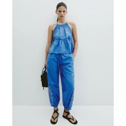 Pantalón bombacho bordados