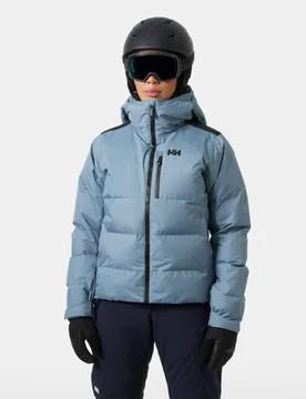 Women's Kvitfjell Race Puffy Ski Jacket Navy XL - Washed Navy Blue - Female - Helly Hansen - FashionsVida