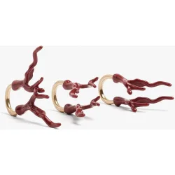 Pack de 3 anillos con charm decorativos