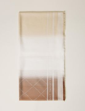 Twinset Keffieh jacquard avec logo