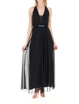 Abito scollo halter NERO S
