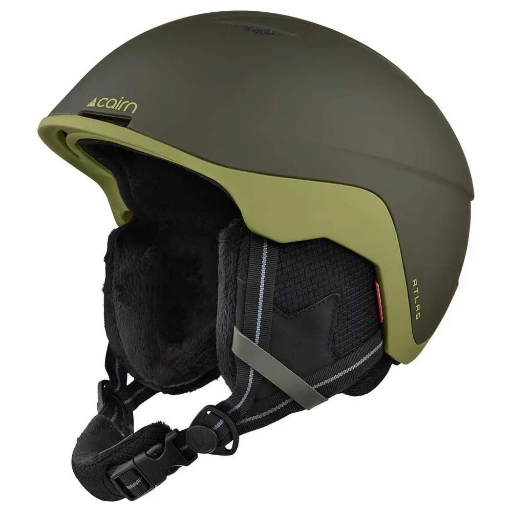 Casque Atlas Pure Mat Khaki / Leaf 56-58 cm unisex - Cairn - FashionsVida