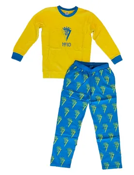 Pyjama à Manches Longues Cadiz Yellow / Sky Blue XL Homme