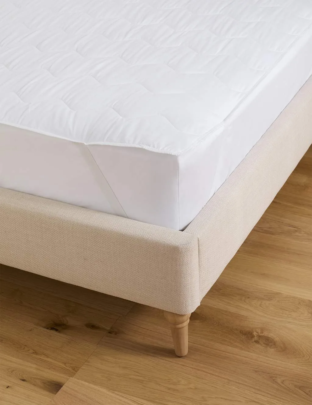 Warm & Toasty Mattress Protector White - M&S - FashionsVida