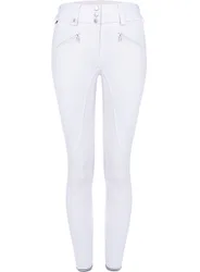 Damen Reithose CAVALCAJA GRIP HIGH WAIST, weiß 40