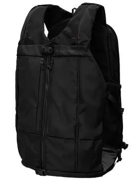 Sicherheitsweste Snow Pro Vest 8L x Safeback Black Out schwarz - DB - FashionsVida