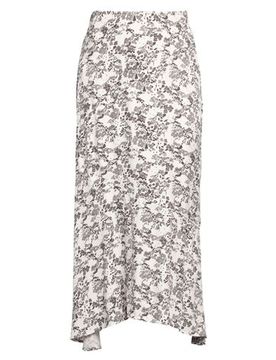 Midi-Rock Damen Weiß 32,36 Damen