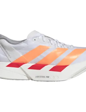 ADIZERO ADIOS PRO 4 Laufschuhe Damen Ftwr White/Beam Orange/Lucid Red 40 2/3 - Adidas - FashionsVida