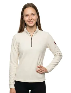 Maglione Con Mezza Zip Manuela Ecru M