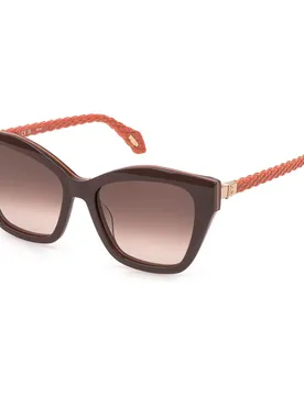 Occhiali Da Sole Da Donna Sjc175-5506u2 55x18x10 Mm Shiny Brown Top+Orange Brown Gradient Brown/CAT2