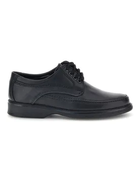 Scarpe stringate nere in pelle con cuciture a vista 1 42 - Pittarello - FashionsVida
