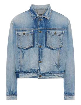 Giacca di jeans azzurra