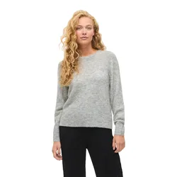 Maglione Lory O-neck Knit Light Grey Melange XS