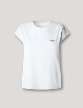 Camiseta de mujer fit slim con logo estampado - Pepe Jeans - FashionsVida