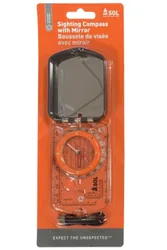 SOL Sighting Compass with Mirror
