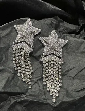 HIBRIDE New Light Luxury Atmospheric Tassel Star Earrings Women Dress Jewelry Suitable for Holiday Travel Wedding Gift E310 - Aliexpress - FashionsVida