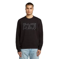 Felpa Text Graphic Dark Black S