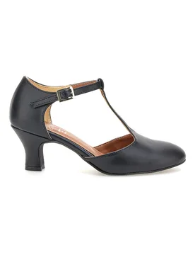 Scarpe da ballo nere con cinturino a T e tacco medio 212 37 - MON DIEU MUSIQUE - FashionsVida
