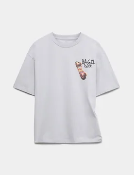 Pure Cotton Skateboard Graphic T-Shirt (6-16 Yrs) Grey male - M&S - FashionsVida