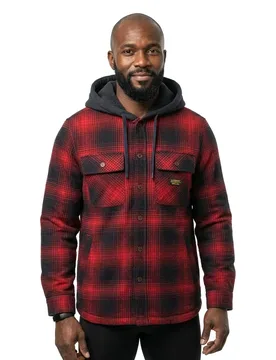 Camicia A Maniche Lunghe Surplus Over Ombre Red L - Superdry - FashionsVida