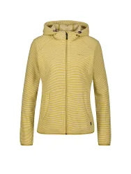 Veste polaire rayée à capuche Lourosas olive 36