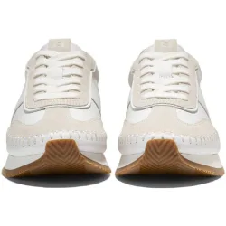 Zapatillas deportivas de mujer confeccionadas en cuero y ante