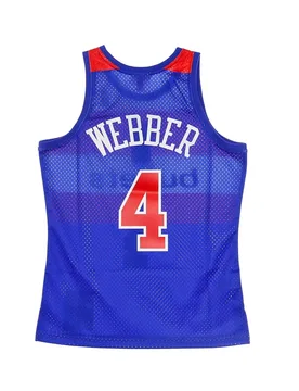 Canotta Basket Uomo Nba Swingman Jersey Hardwood Classics No 4 Chris Webber 1996-97 Waswiz Road Original Team Colors - Mitchell & Ness - FashionsVida
