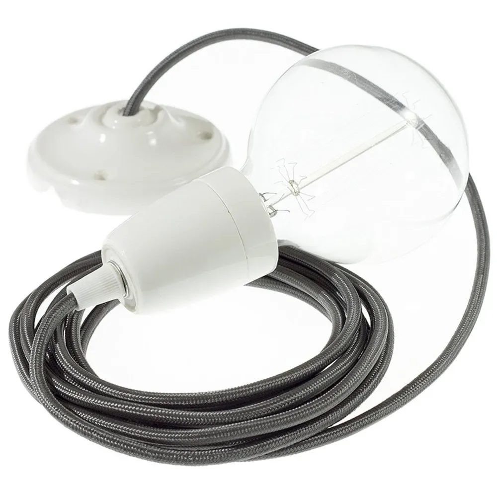Cables Suspension Luminaire Rm26 50 Cm Dark Grey / White One Size - Creative - FashionsVida