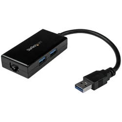 Adaptateur Usb 3 Vers Réseau Gigabit Et Hub Black One Size unisex