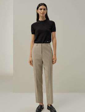 Pantaloni Slim Fit Seta-Lana 50 | Traspiranti e Resistenti alle Pieghe