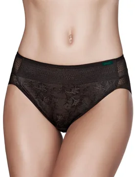 Womens 1031609 Brislip Magic Band Brief - Black - Size 10 Uk - Janira - FashionsVida