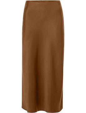 XS Satin Midi Skirt female