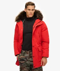 Superdry Herren Rot Sport Everest Snow Daunenparka, Größe: XL