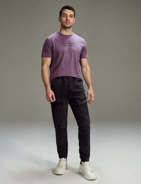Pantaloni jogger slim fit - nero