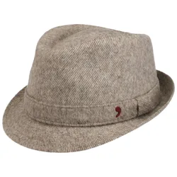 Risco Wool Trilby Hat by Alfonso DEste - beige - Size: L (58-59 cm)
