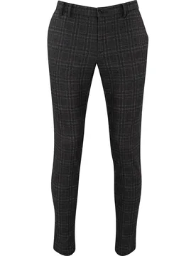 Hose IAN-Jersey Check, beige/braun 110 - Alberto - FashionsVida
