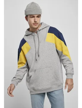 Sweat-shirt Oversize 3-tone Gray / Brown Light / Dark Blue M - Urban classics - FashionsVida