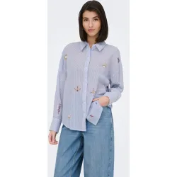 Camisa de mujer de manga larga con bordado